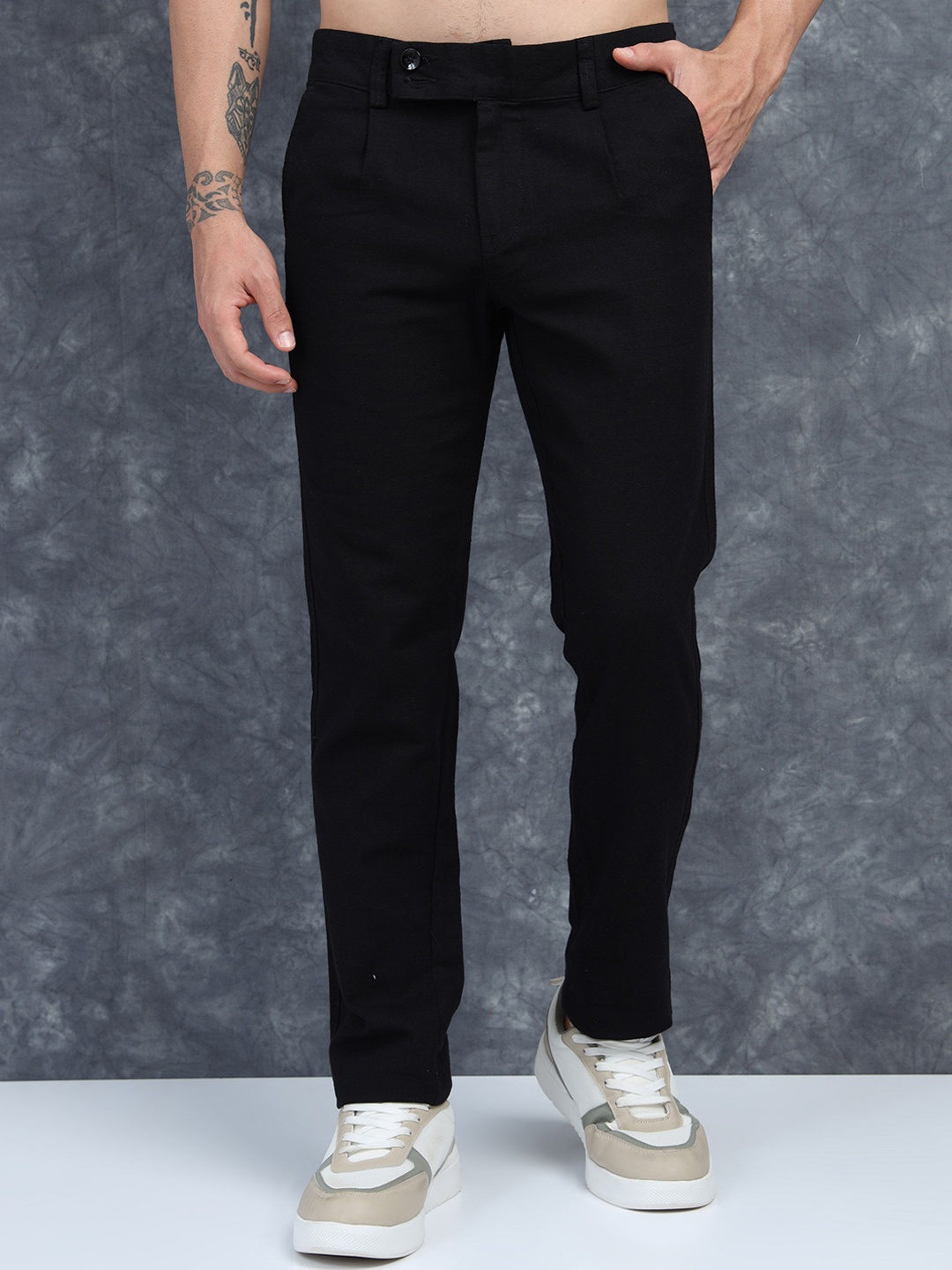 

Moda Rapido Men Brooklyn Trousers, Black
