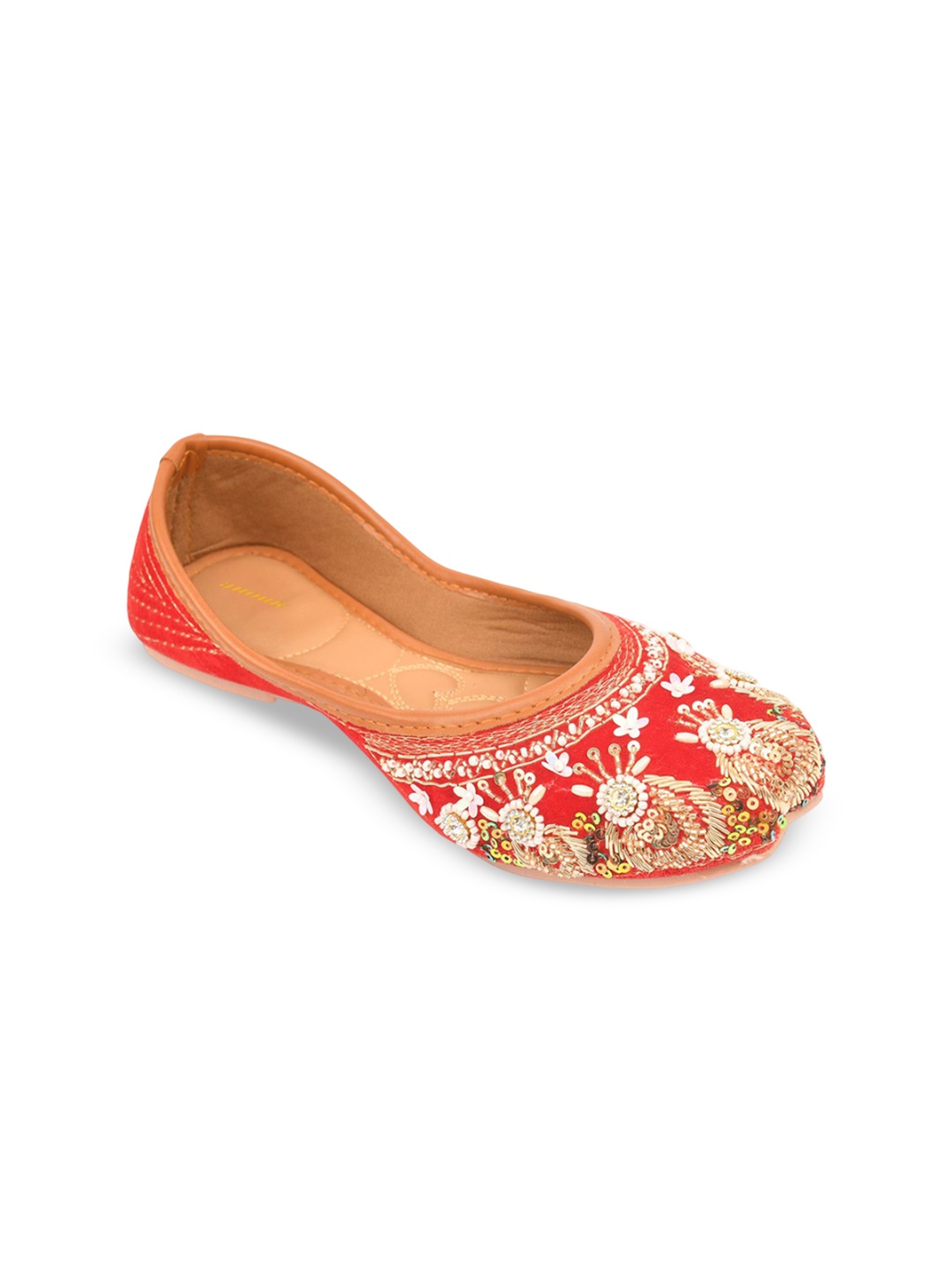 

Anouk Women Embellished Ethnic Mojaris Flats, White