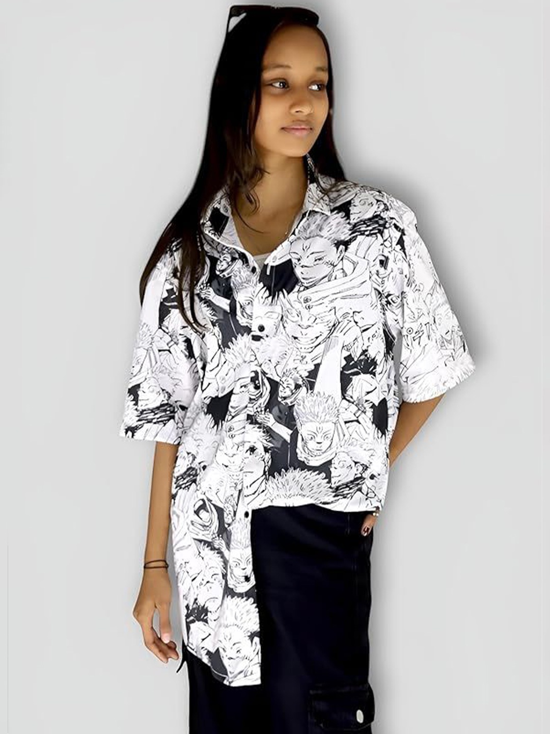 

YORIICHI Men Floral Opaque Printed Casual Shirt, White