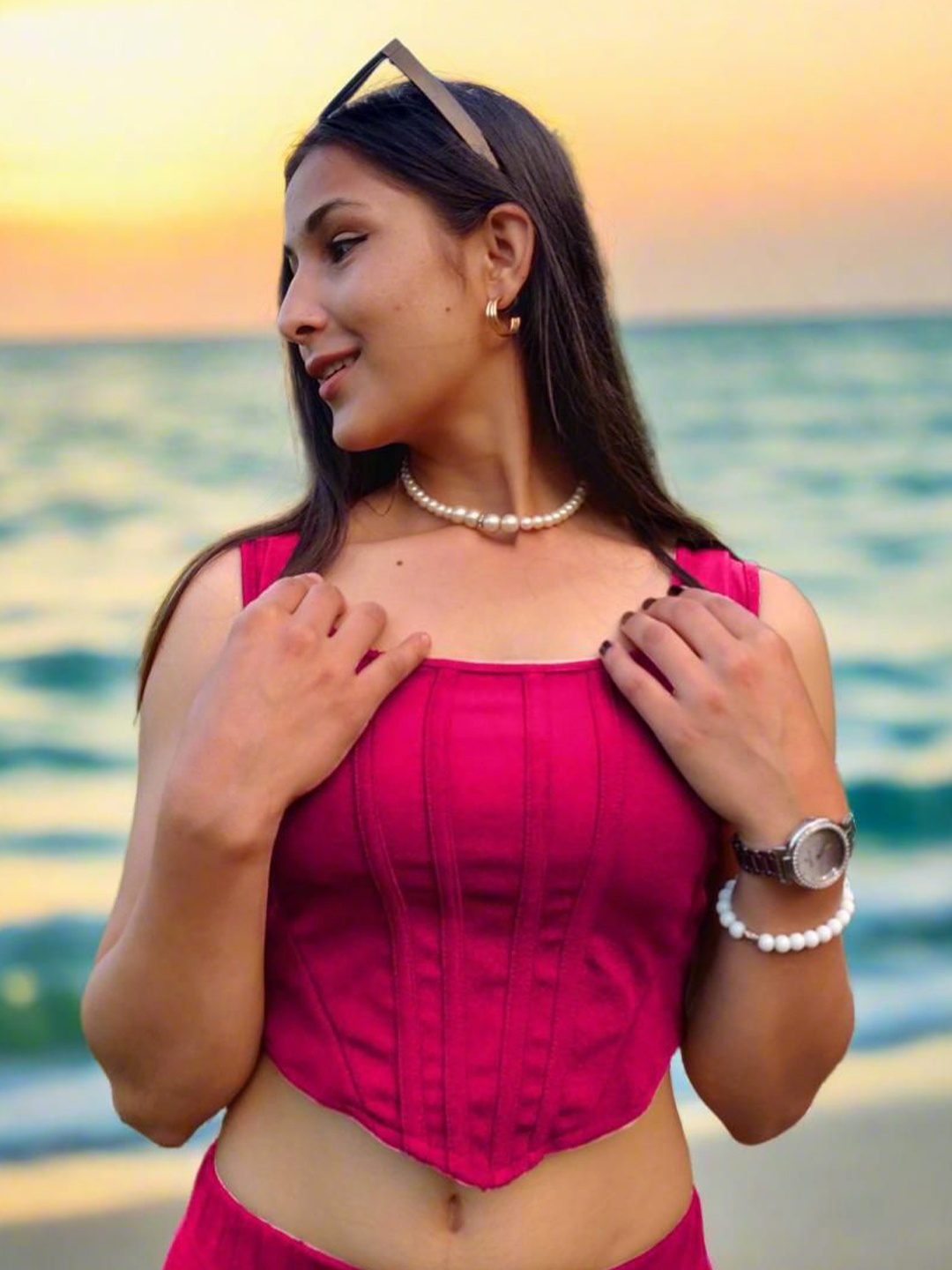 

NiloBerry Crop Top, Pink