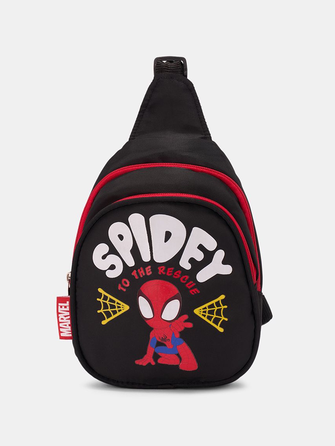 

Pantaloons Junior Structured Sling Bag with Applique, Black