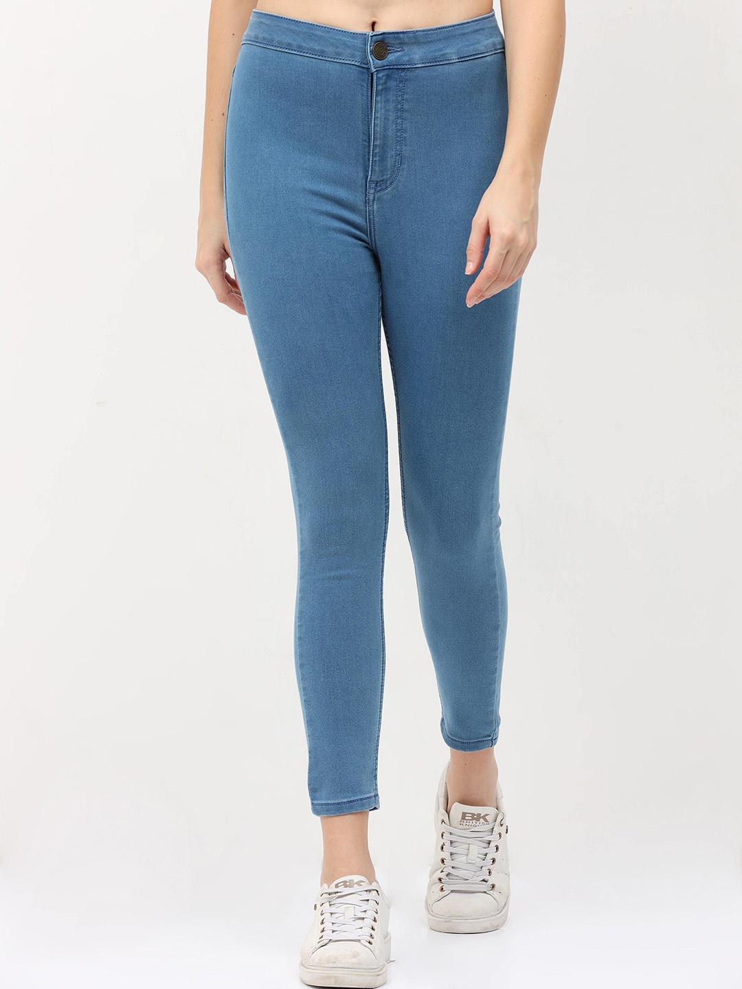 

URBAN POCHE Women Skin Tight Skinny Fit High-Rise Jeans, Blue