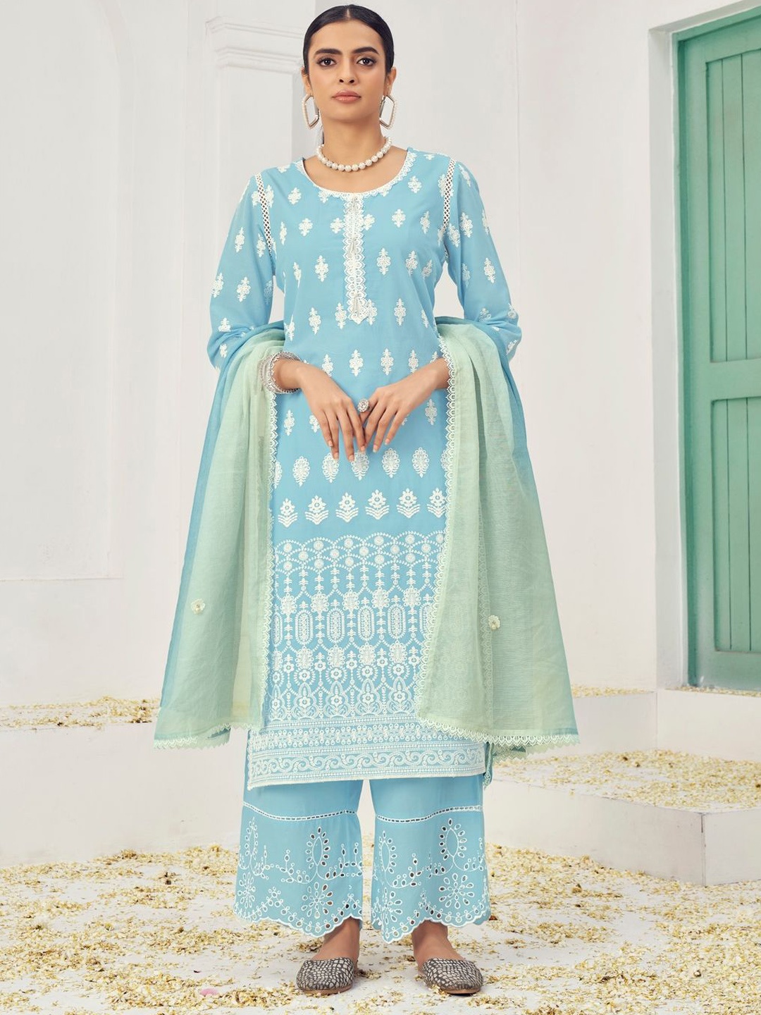 

Suha Women Pure Cotton Polyester, Blue