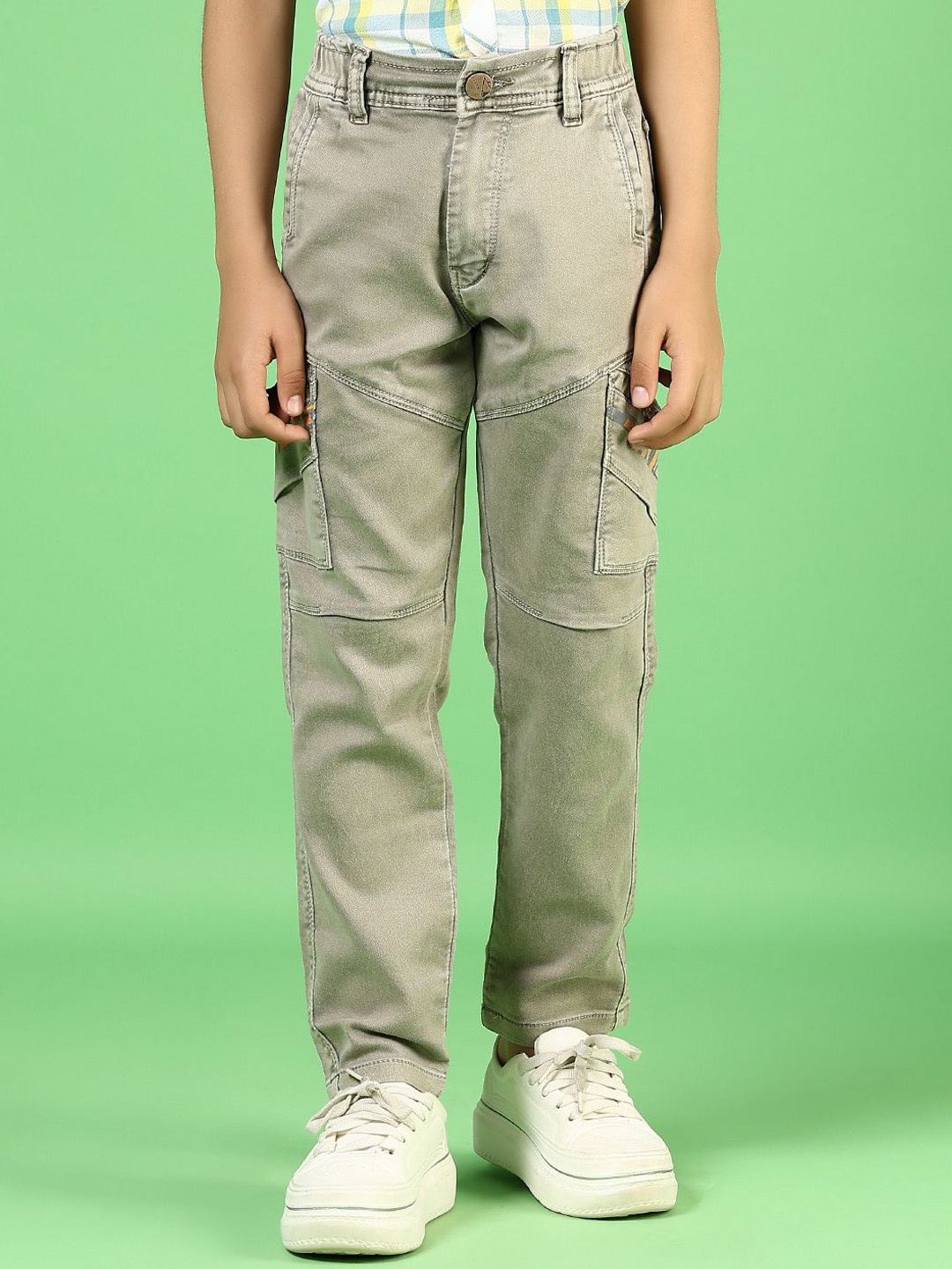 

V-Mart Boys Light Fade Jeans, Beige