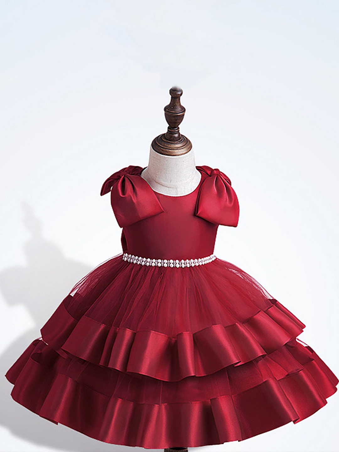 

LULU & SKY Fit & Flare Dress, Red