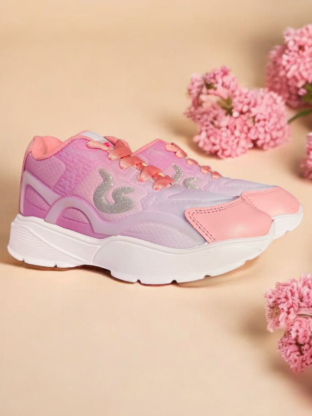 

FABBMATE Women Colourblocked Sneakers, Pink