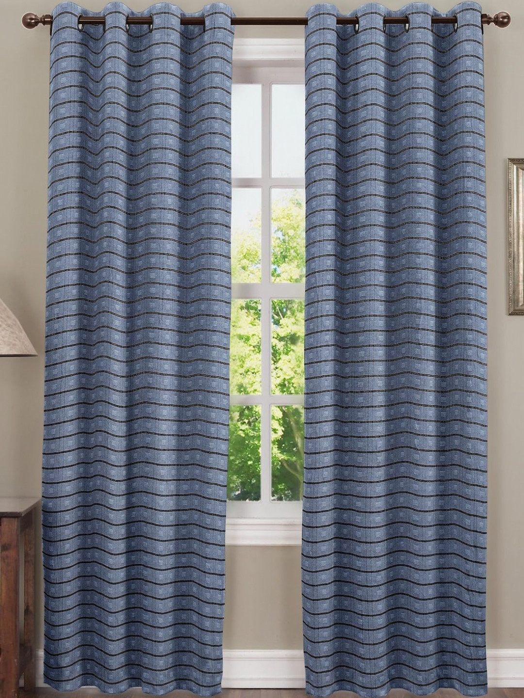 

Dekor World Multicoloured Set of 2 Door Curtain, Multi