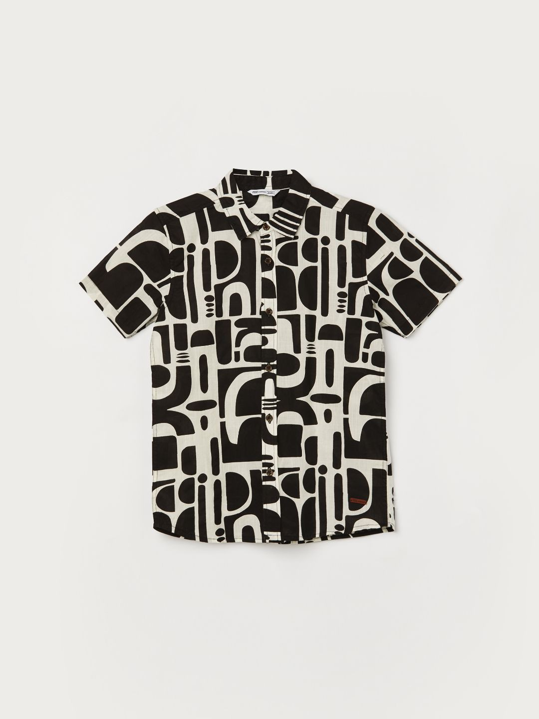 

Fame Forever by Lifestyle Boys Opaque Printed Casual Shirt, Black