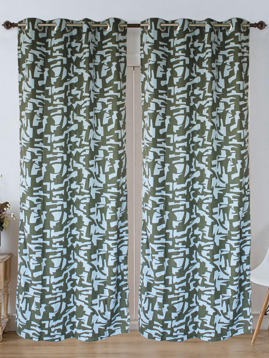 

Dekor World Multicoloured Set of 2 Door Curtain, Multi