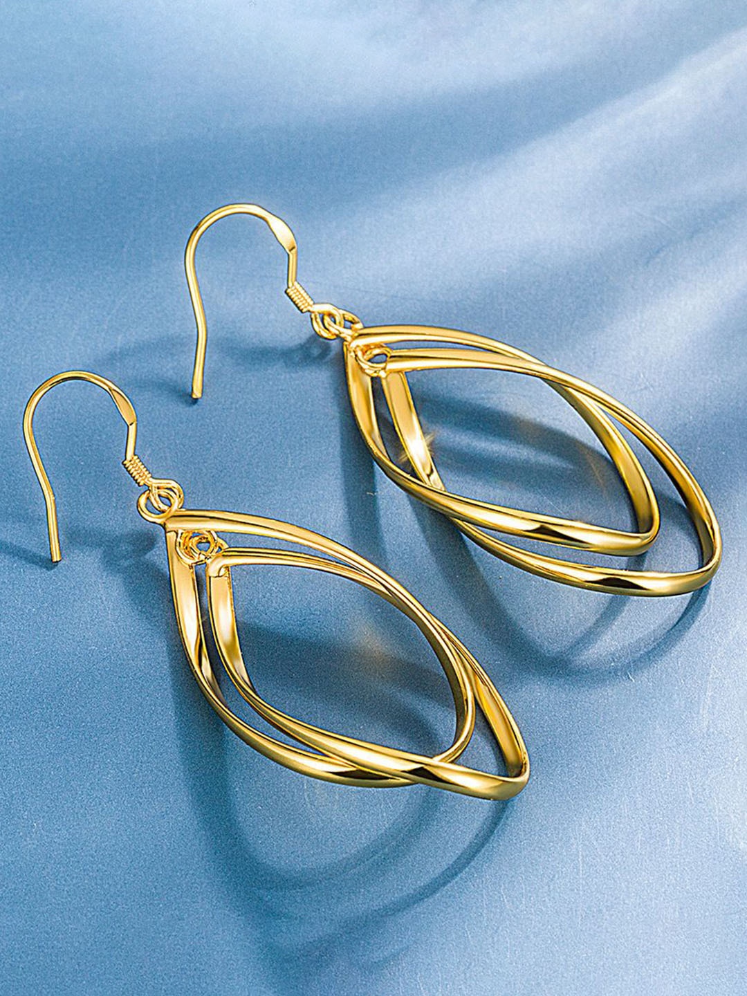 

MYKI Contemporary Drop Earrings, Gold