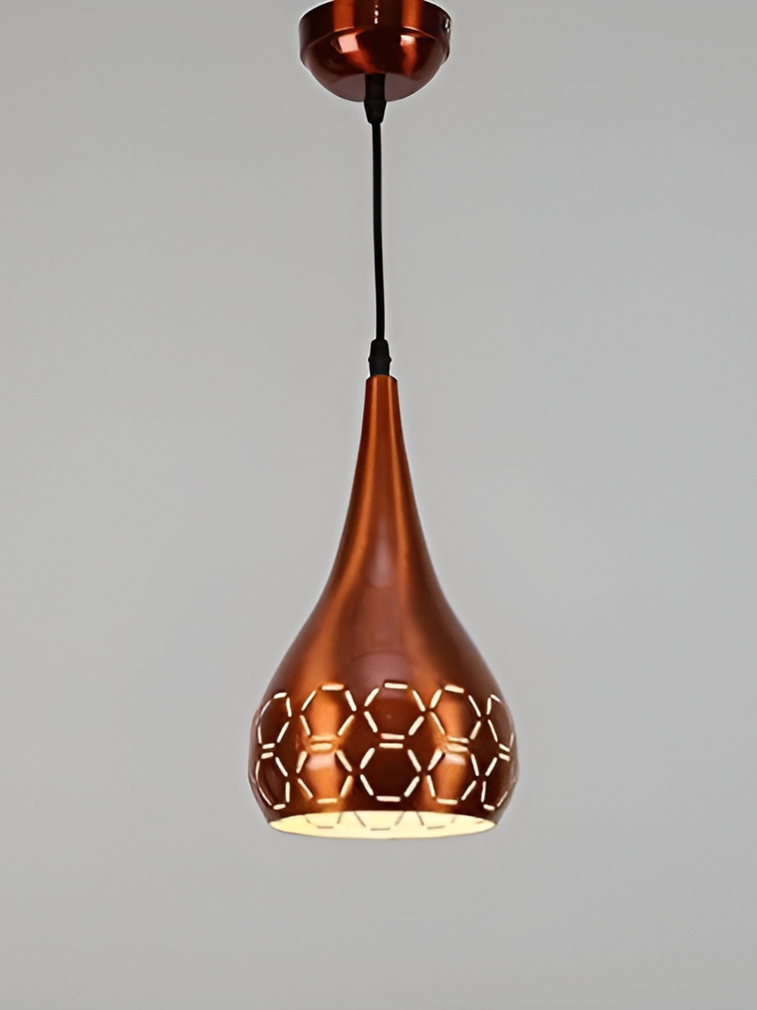 

GAUVIK Copper-Toned Textured Aluminium Ceiling Lamp