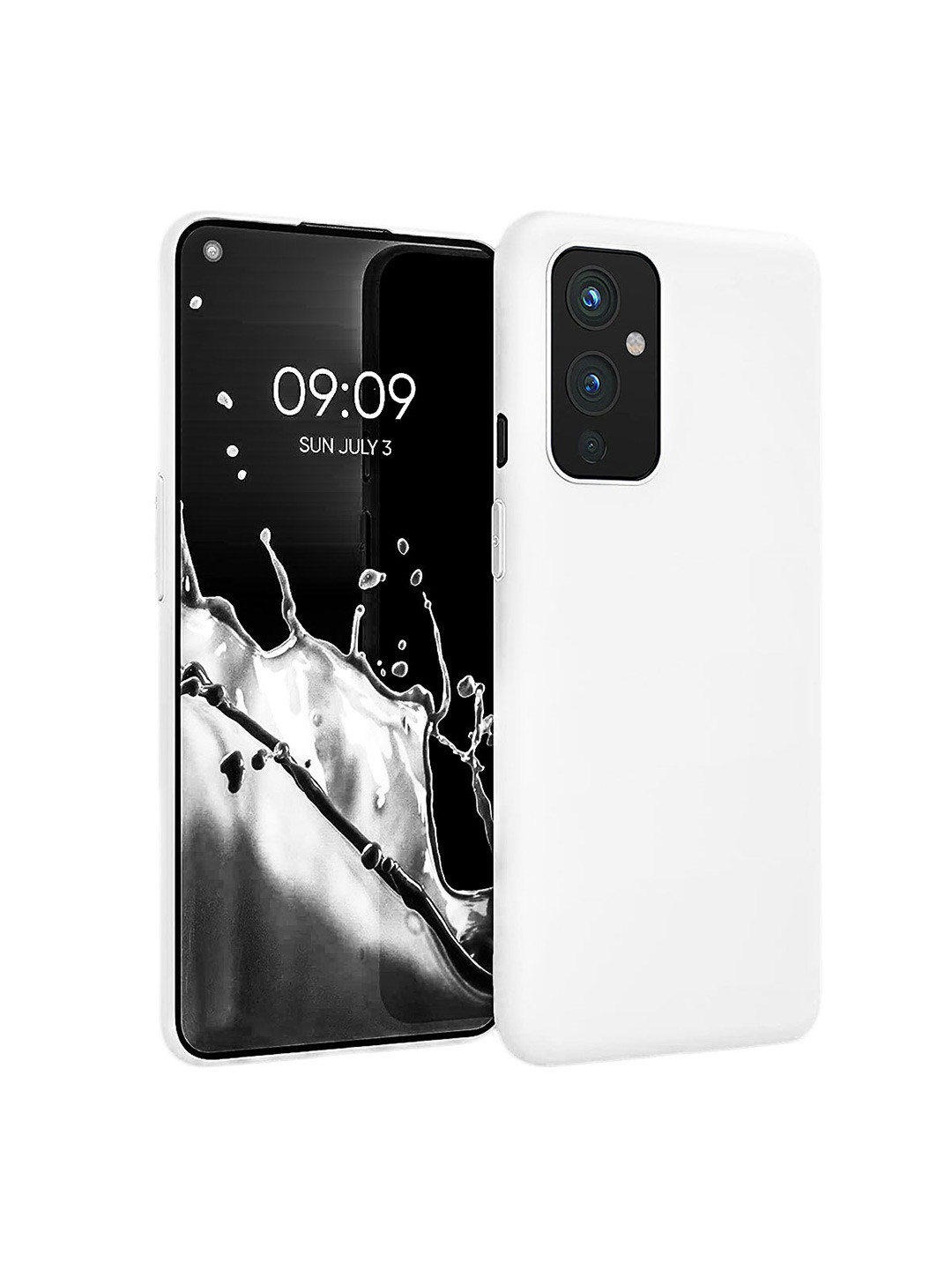 

LIRAMARK Solid Printed OnePlus 9 Back Case Mobile Accessories, White