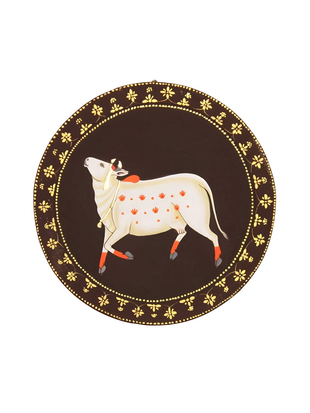 

SADHUBELA Gopika- Mudran Shaili Brown & White Wall Hanging