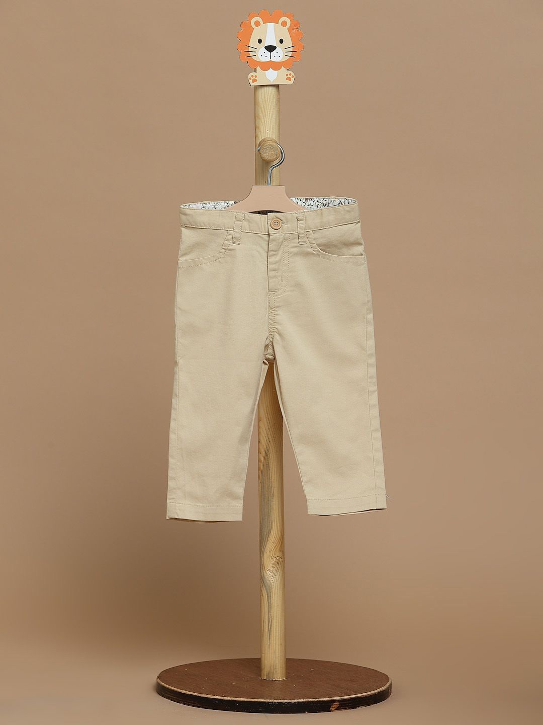 

THE BABY TRUNK Boys Tailored Chinos Trousers, Beige