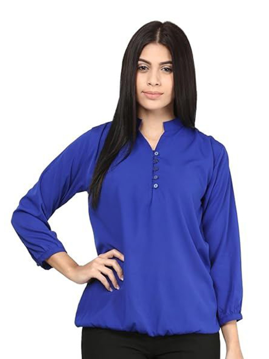 

VEGAL Crepe Top, Blue