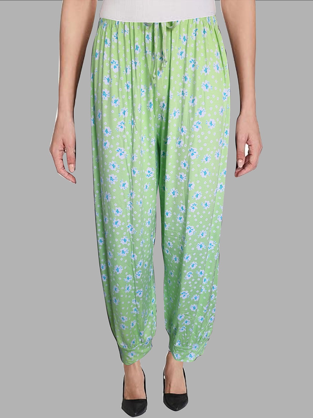 

BAESD Floral Printed Gathered Salwar, Green