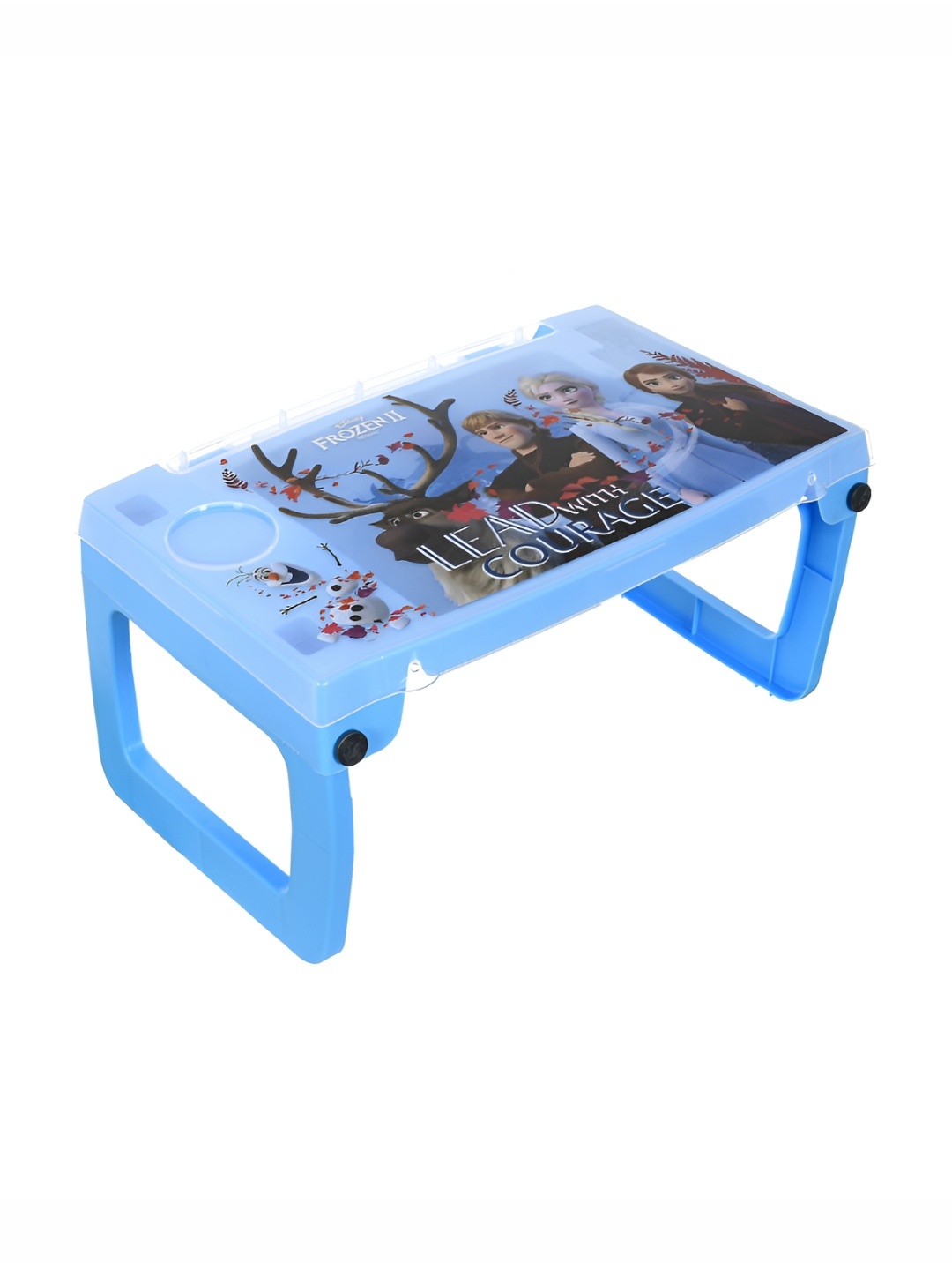 

Kuber Industries Multiuses Disney Frozen Print Plastic Study Desk Laptop Table, Blue