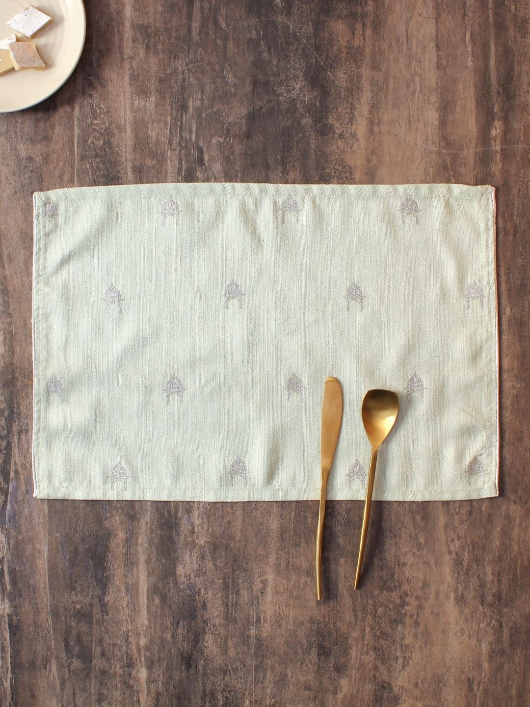

House This Chhatra 2-Pcs Grey Textured Table Placemats