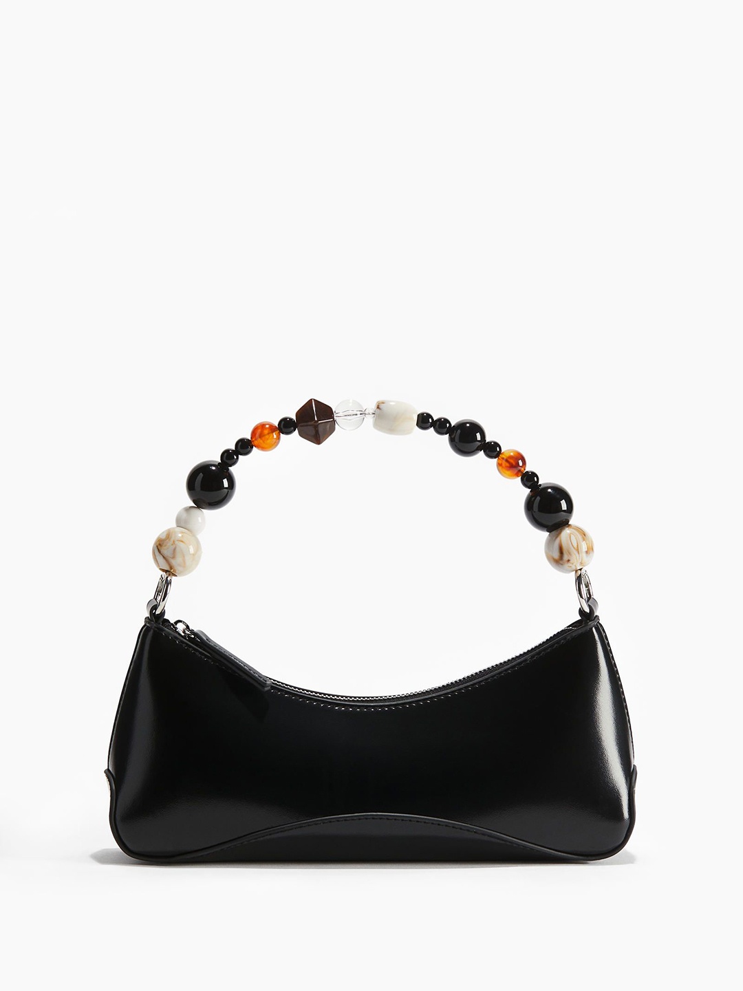 

H&M Beaded-Strap Shoulder Bag, Black