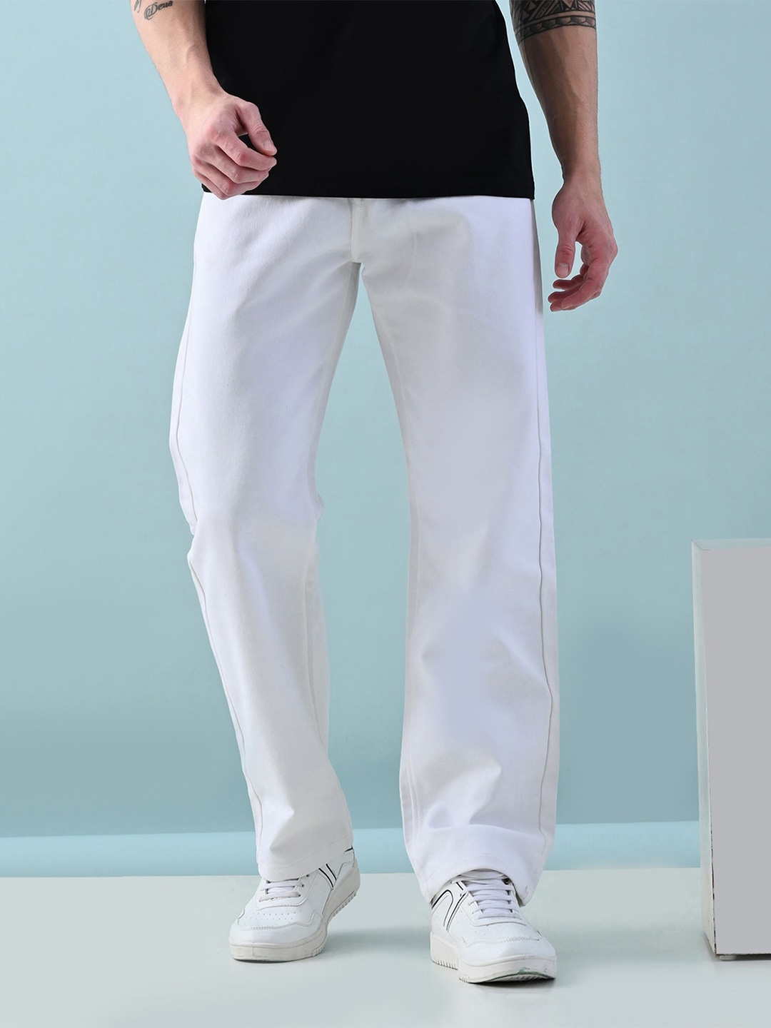 

Moda Rapido Men Classic Jeans, White
