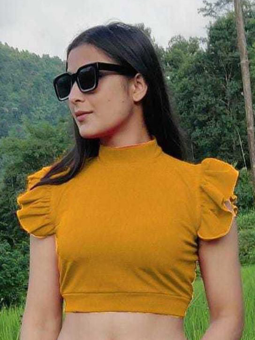 

NiloBerry Crop Top, Mustard