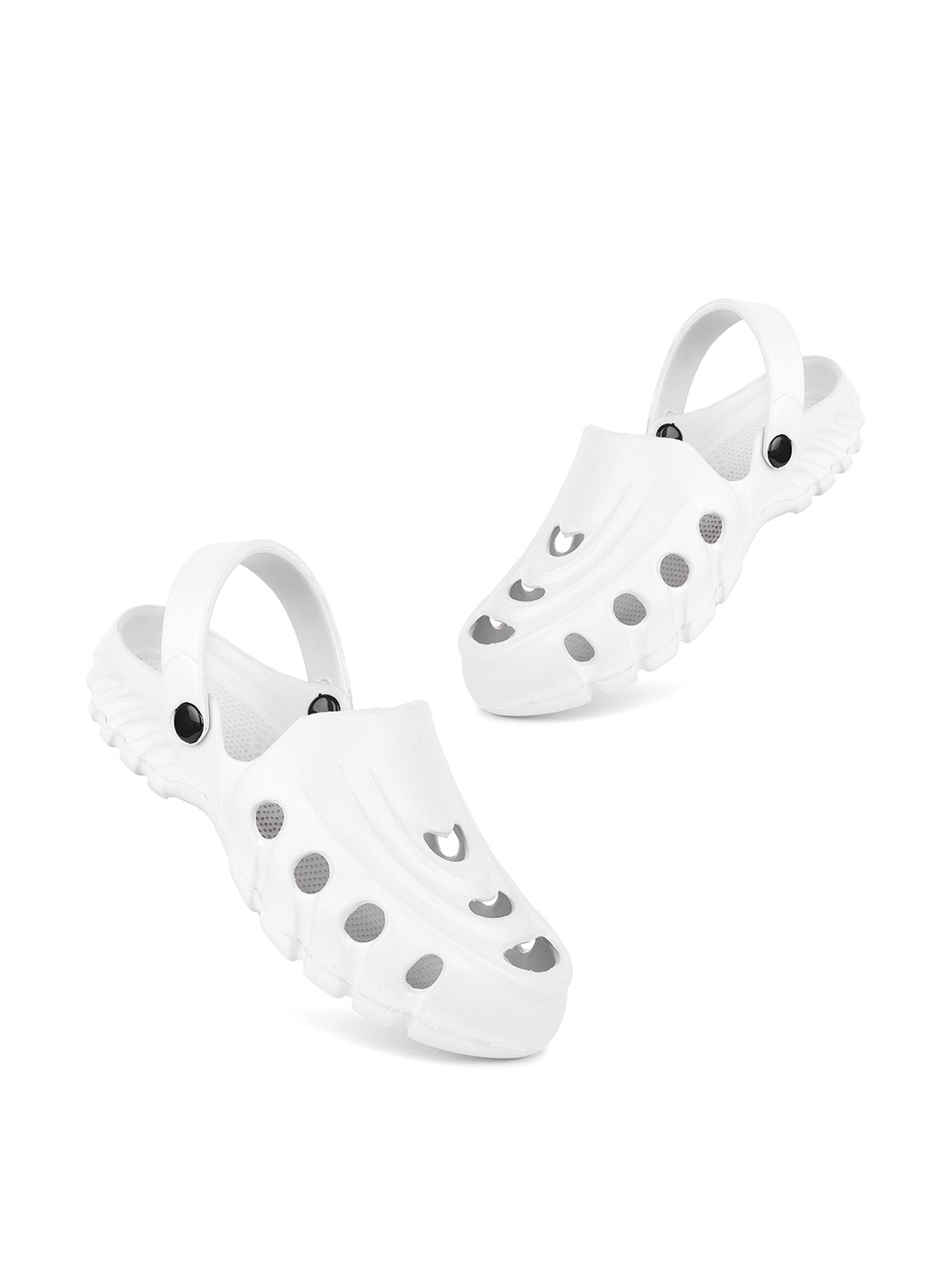 

DRACKFOOT Men Clogs Flip-Flops, White