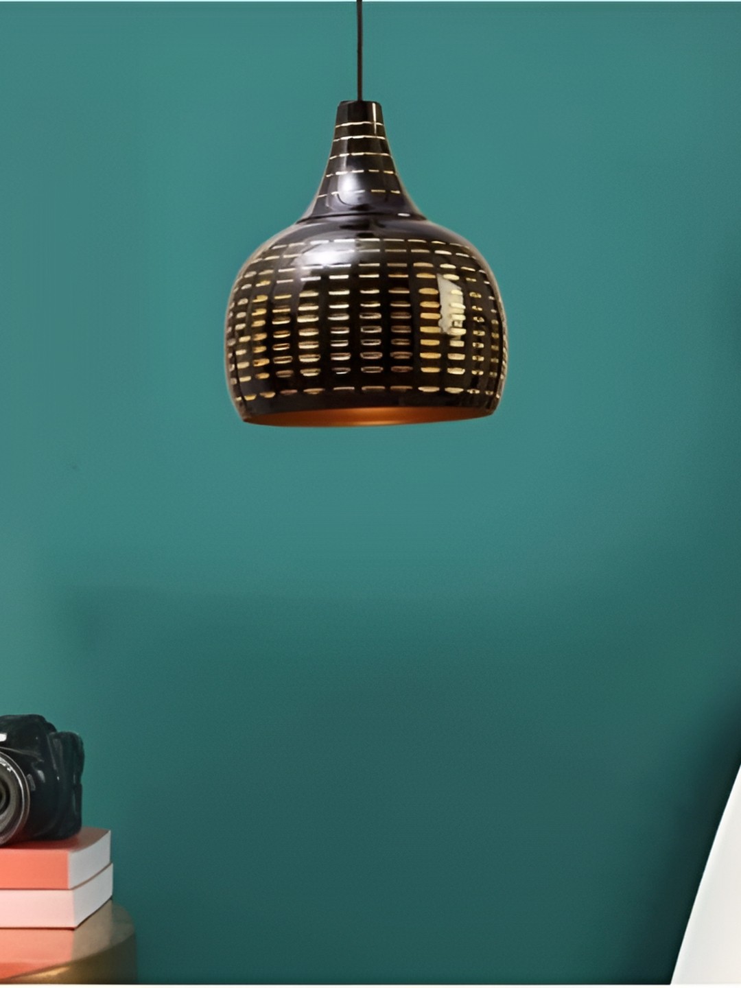 

GAUVIK Black Printed Aluminium Ceiling Lamp