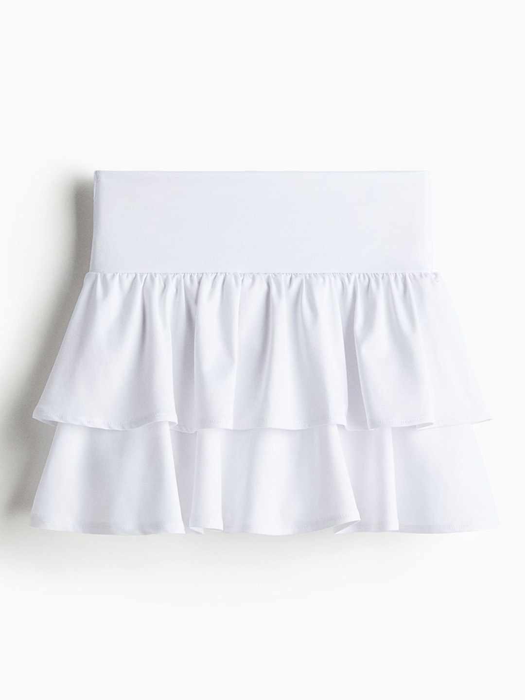 

H&M Flounced Tennis Skirt With DryMove, White