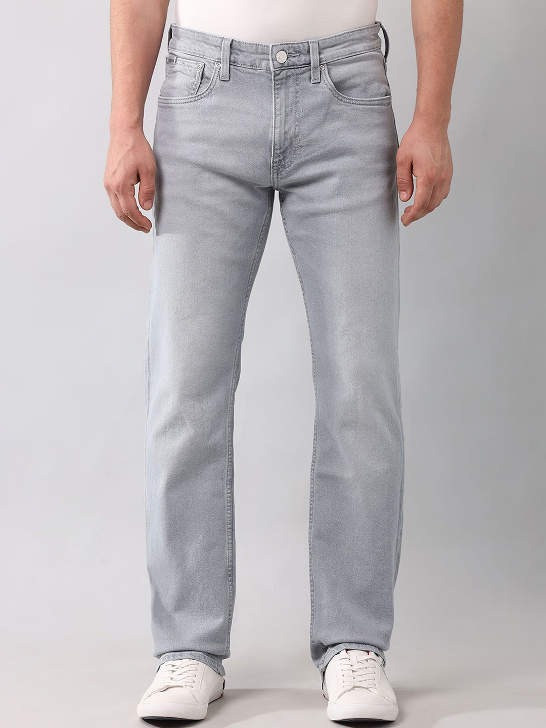 

U.S. Polo Assn. Denim Co. Men Slim Fit Light Fade Stretchable Jeans, Grey