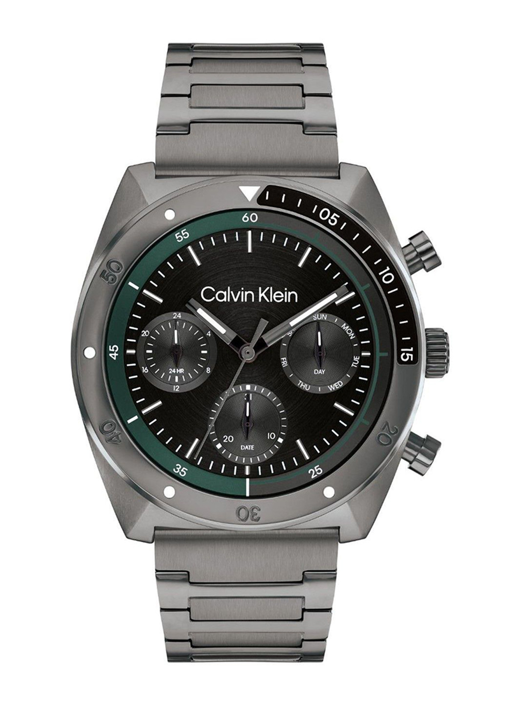 

Calvin Klein Men Dial & Stainless Steel Bracelet Style Straps Analogue Watch 25200466, Black