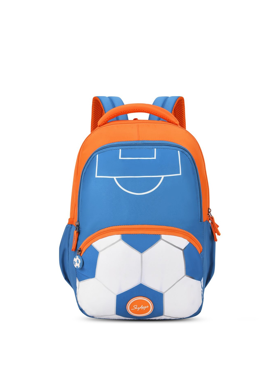 

Skybags Buddy Plus 03 Football Printed Orange & Blue School Backpack