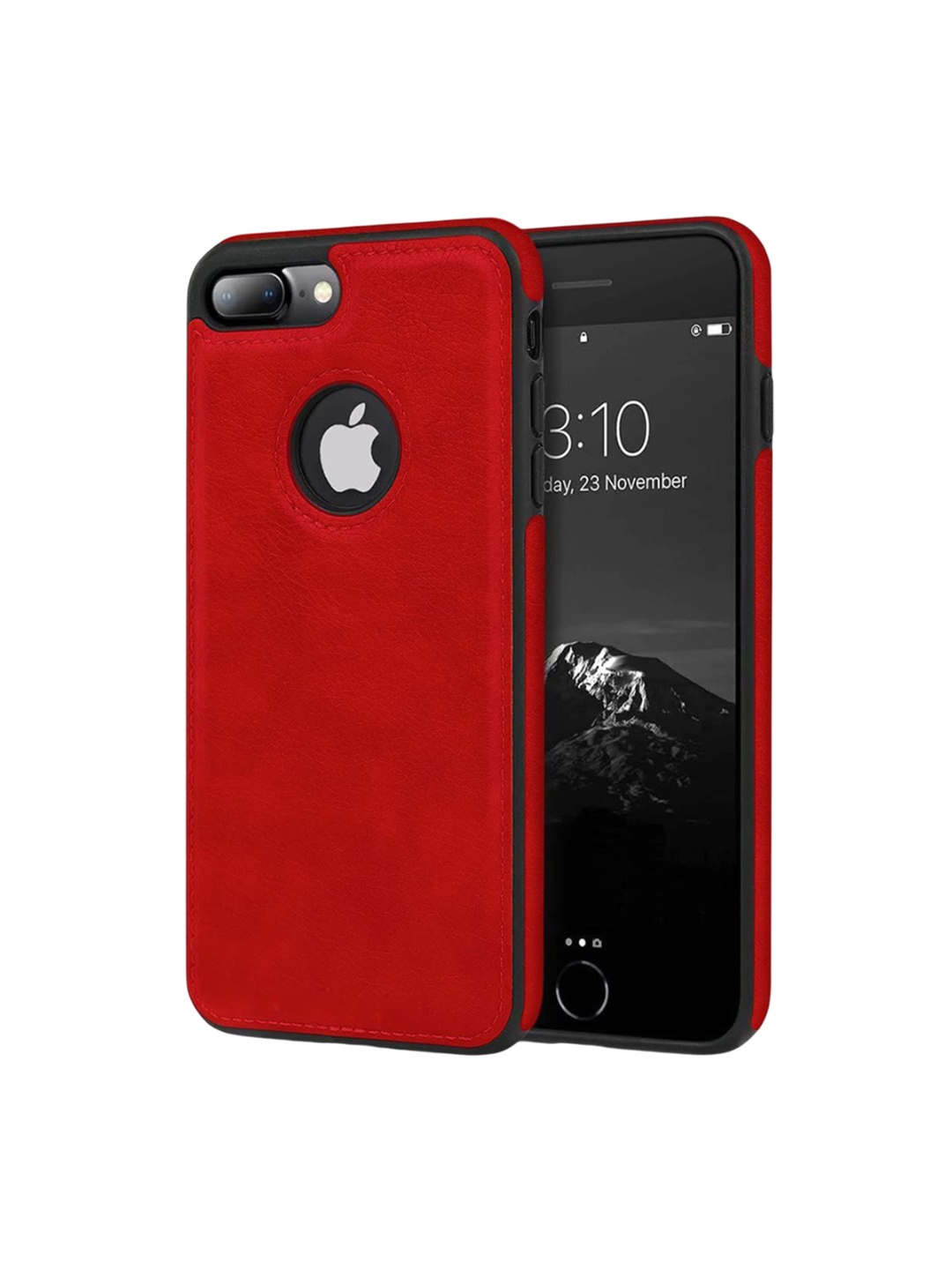 

LIRAMARK Solid Printed iPhone 8 plus Back Case Mobile Accessories, Red