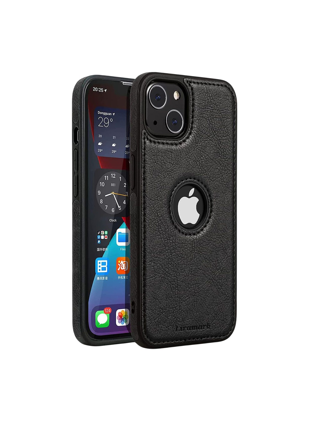 

LIRAMARK Solid Printed iPhone 13 Back Case Mobile Accessories, Black
