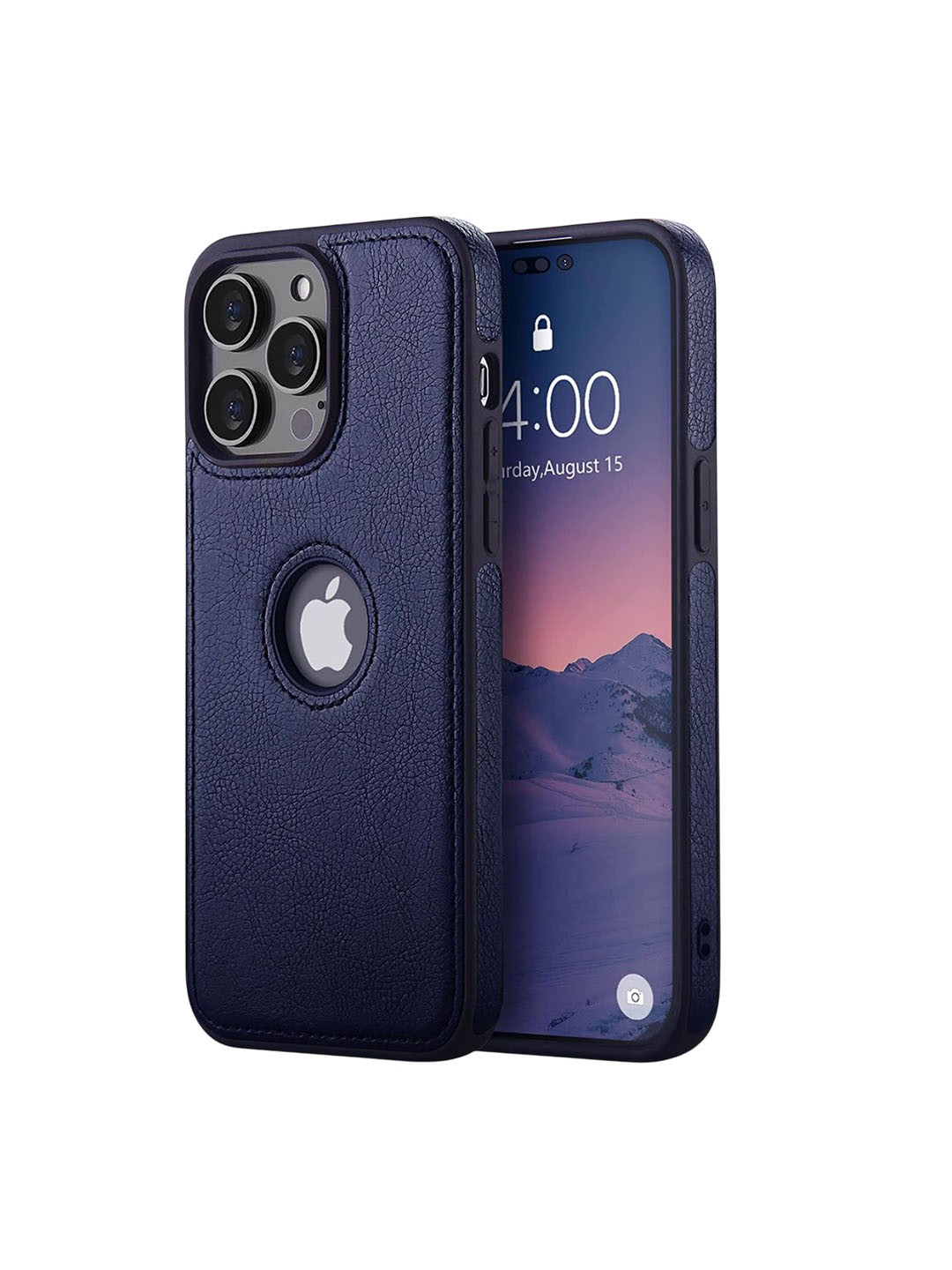 

LIRAMARK Solid Printed iPhone 14 Pro Max Back Case Mobile Accessories, Blue