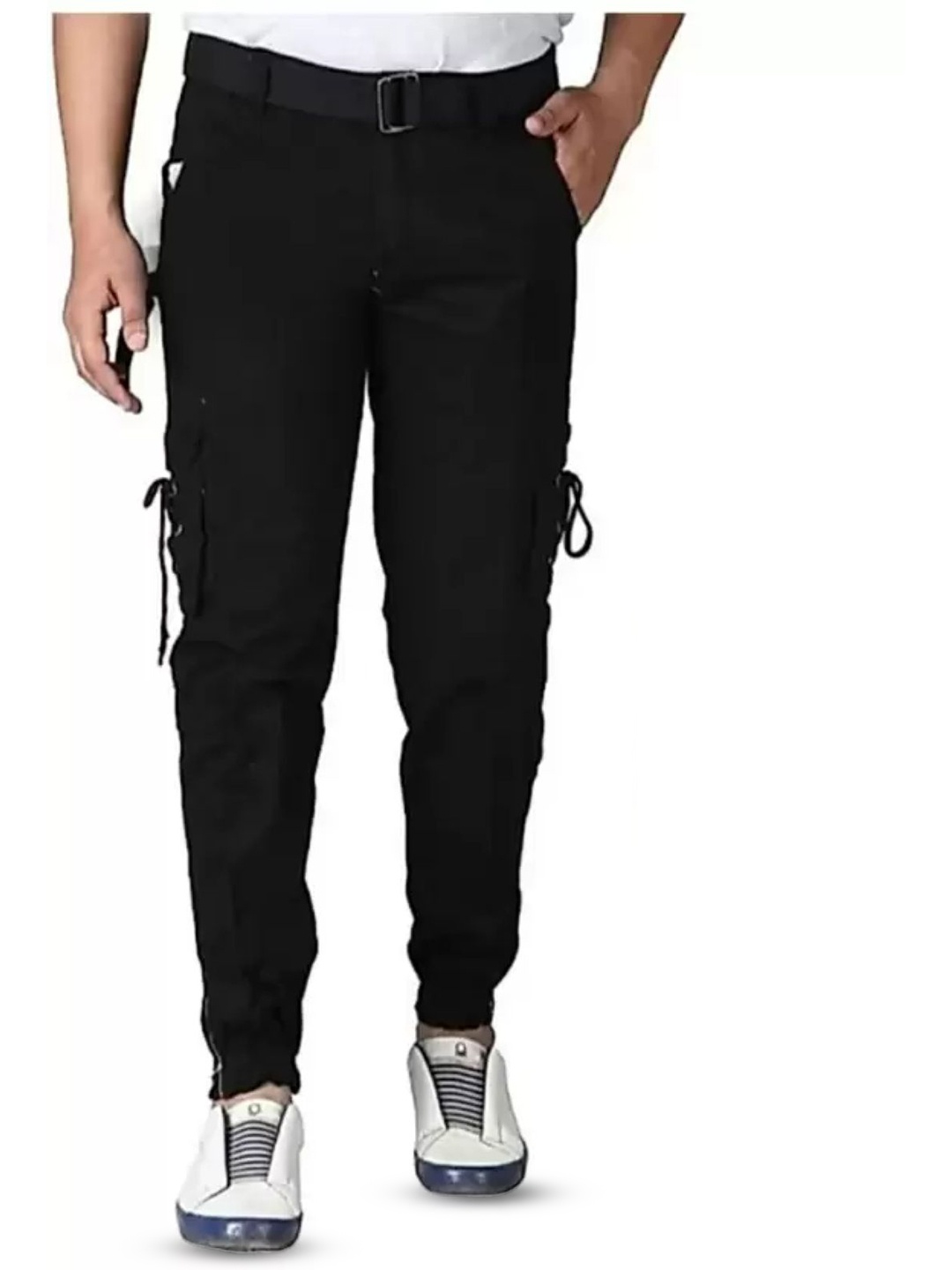 

LINARIA Men Classic Cargos Trousers, Black