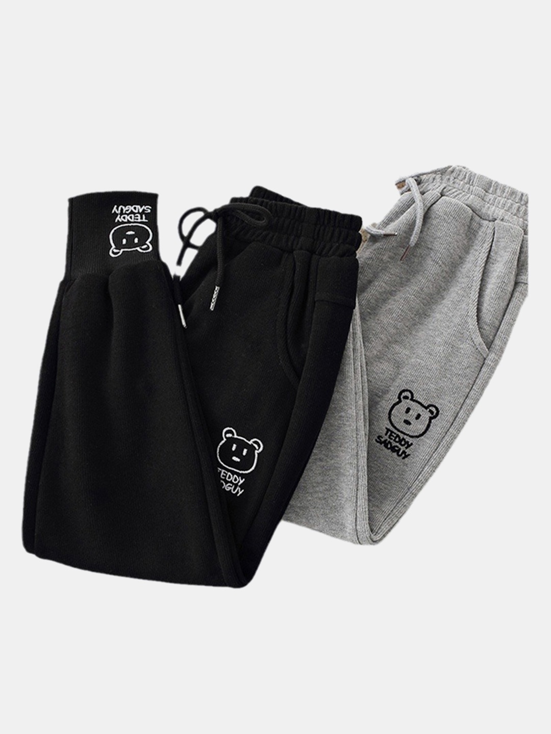 

YK Girls Smart Slim Fit Joggers Trousers, Black