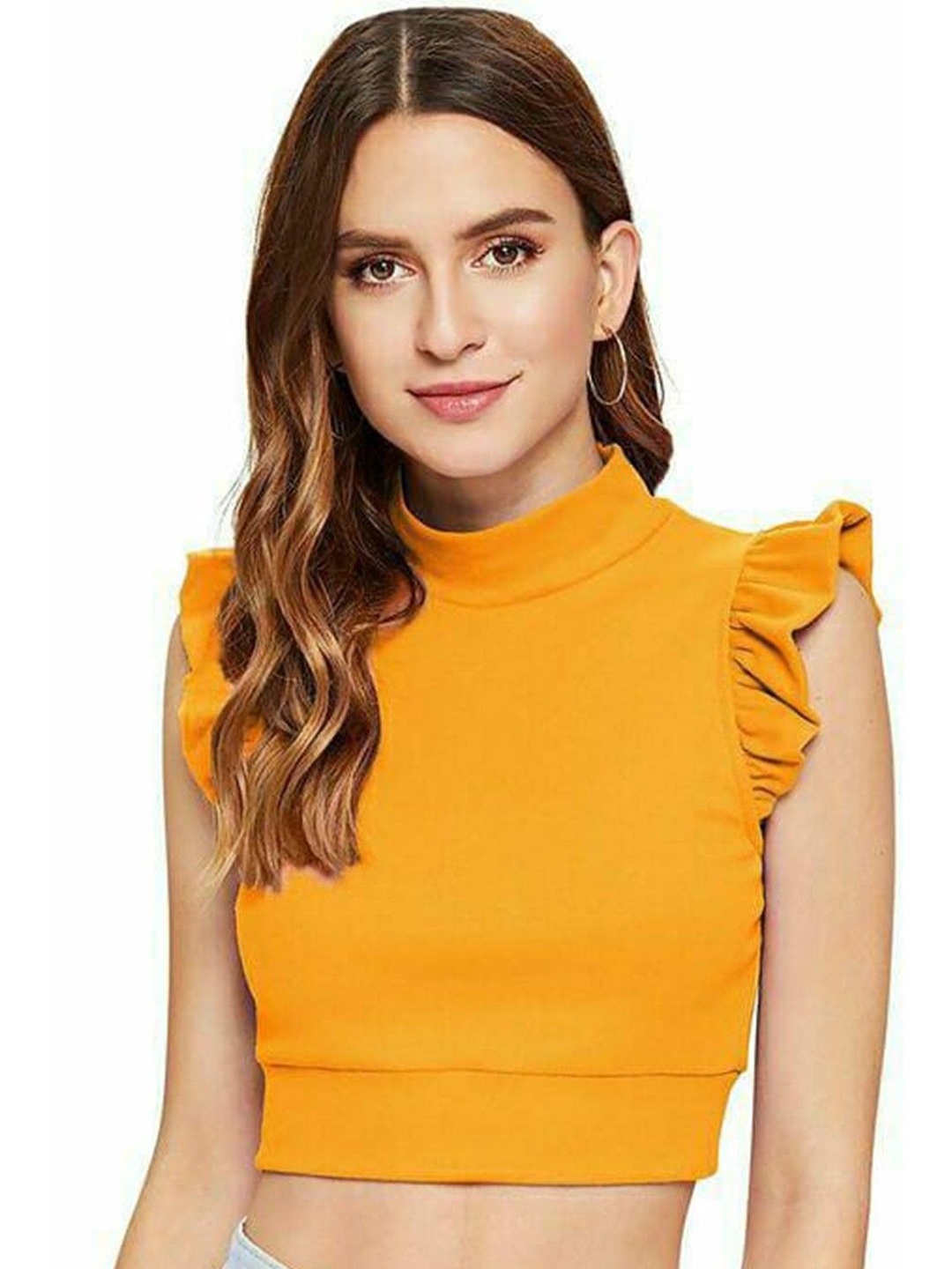 

NiloBerry Crop Top, Mustard