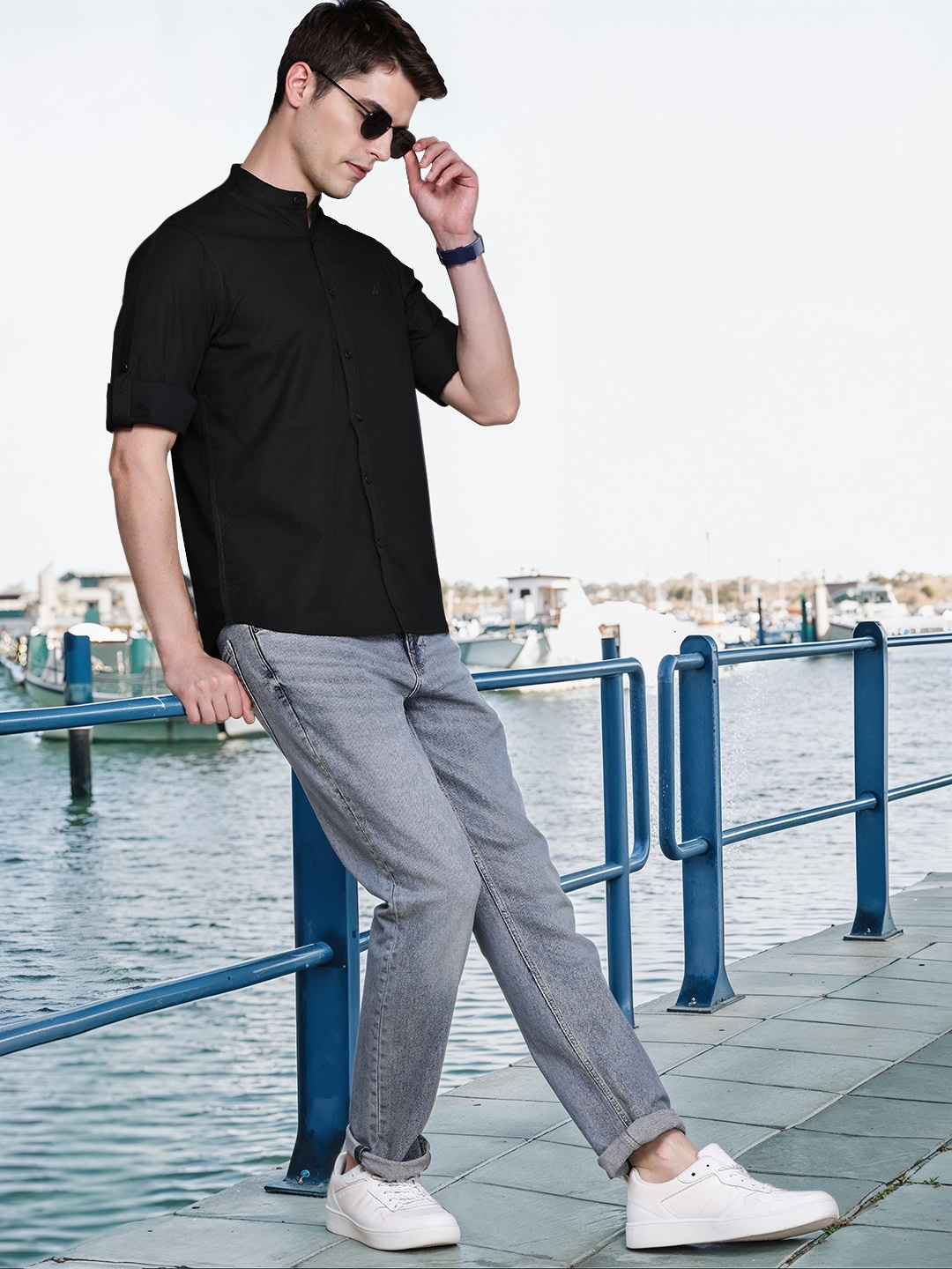 

Nautica Pure Cotton Casual Shirt, Black