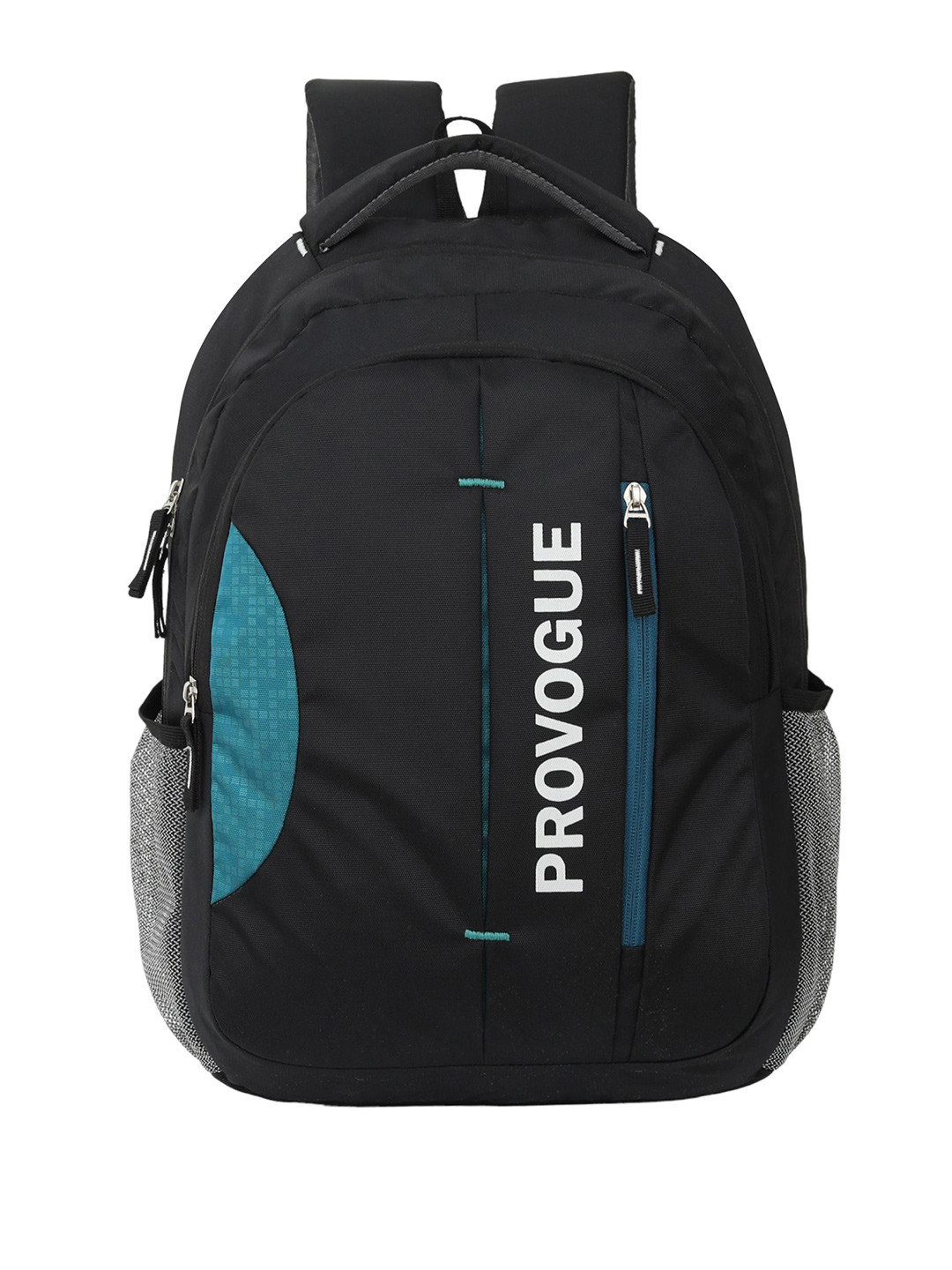 

Provogue Unisex Embroidered Backpack, Black