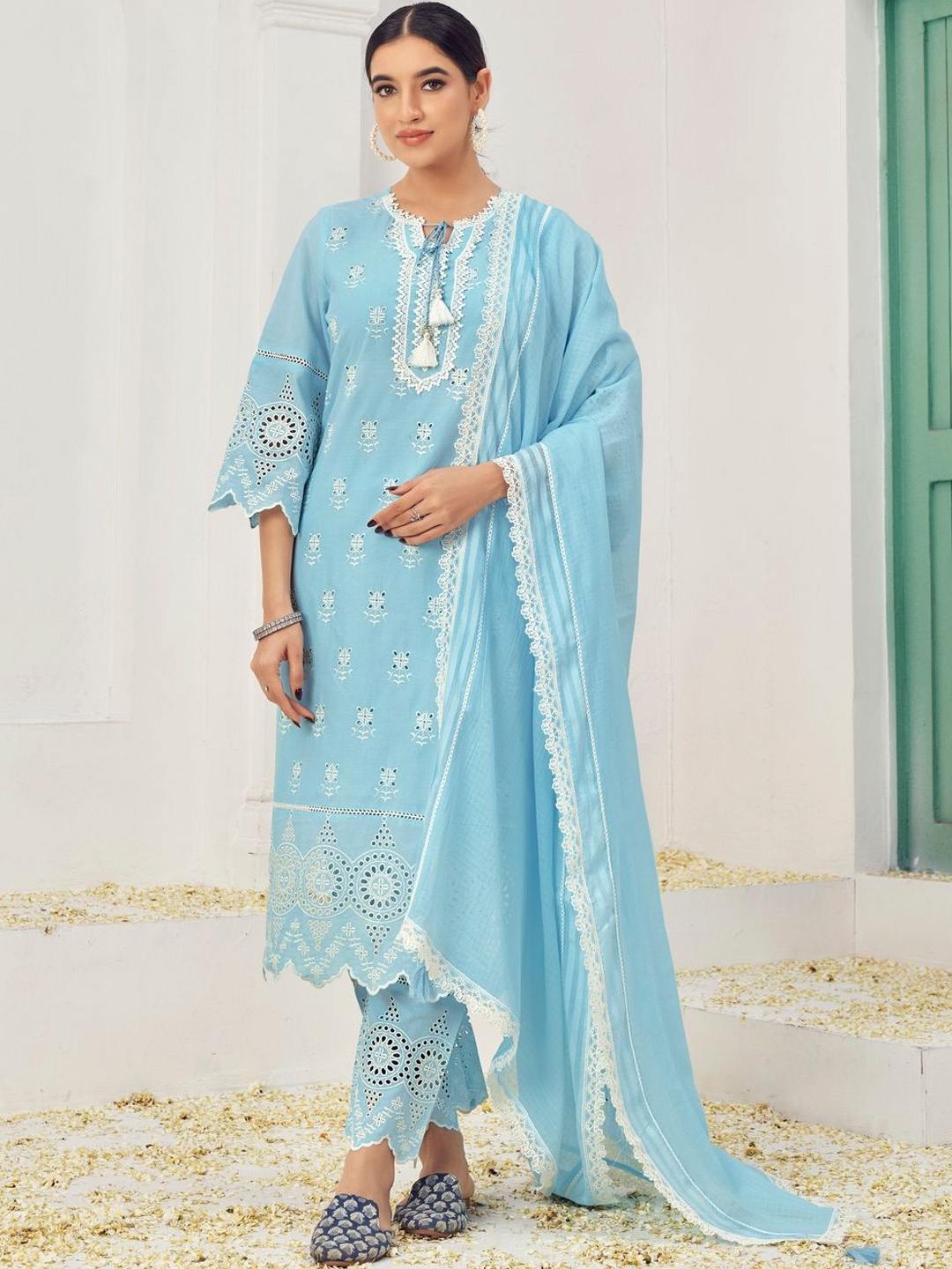 

Suha Women Pure Cotton Polyester, Blue