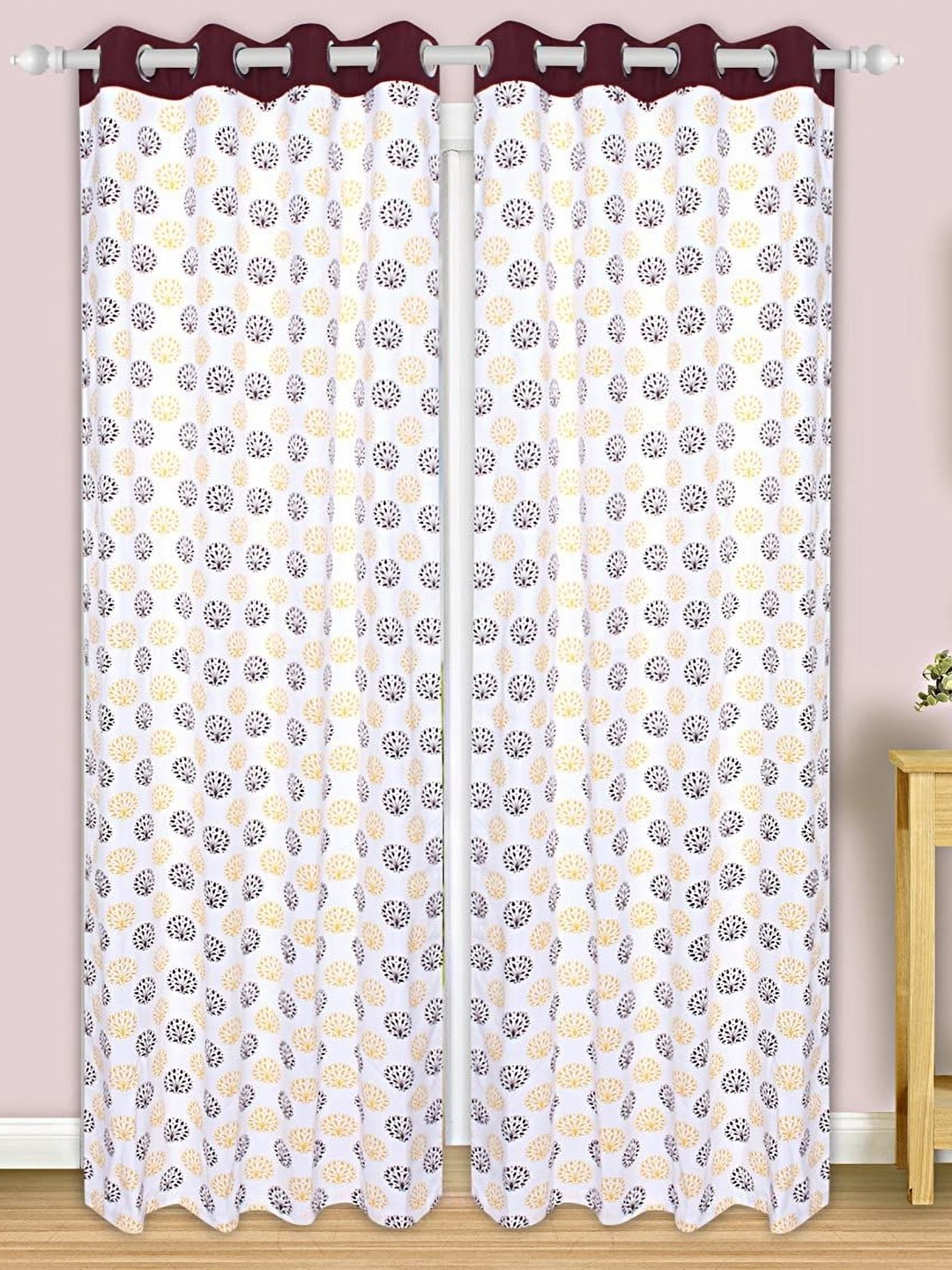 

Dekor World Multicoloured Set of 2 Door Curtain, Multi