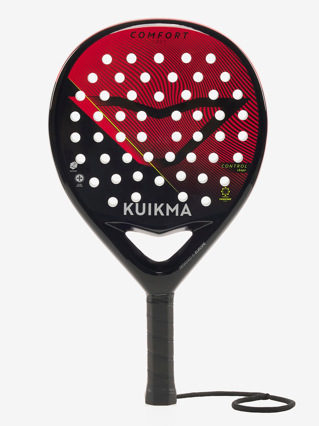 

KUIKMA By Decathlon Printed Padel Racquet, Black