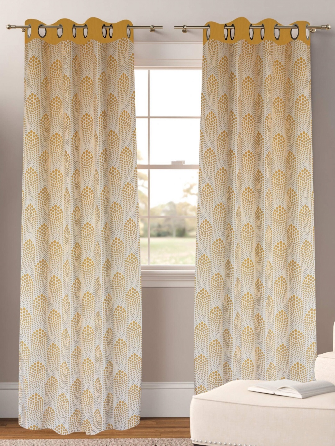 

Dekor World Multicoloured Set of 2 Door Curtain, Multi
