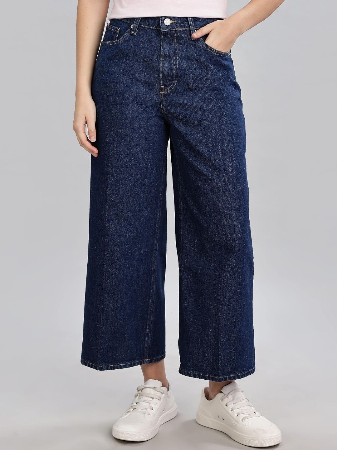 

Tommy Hilfiger Women Wide Leg Jeans, Navy blue