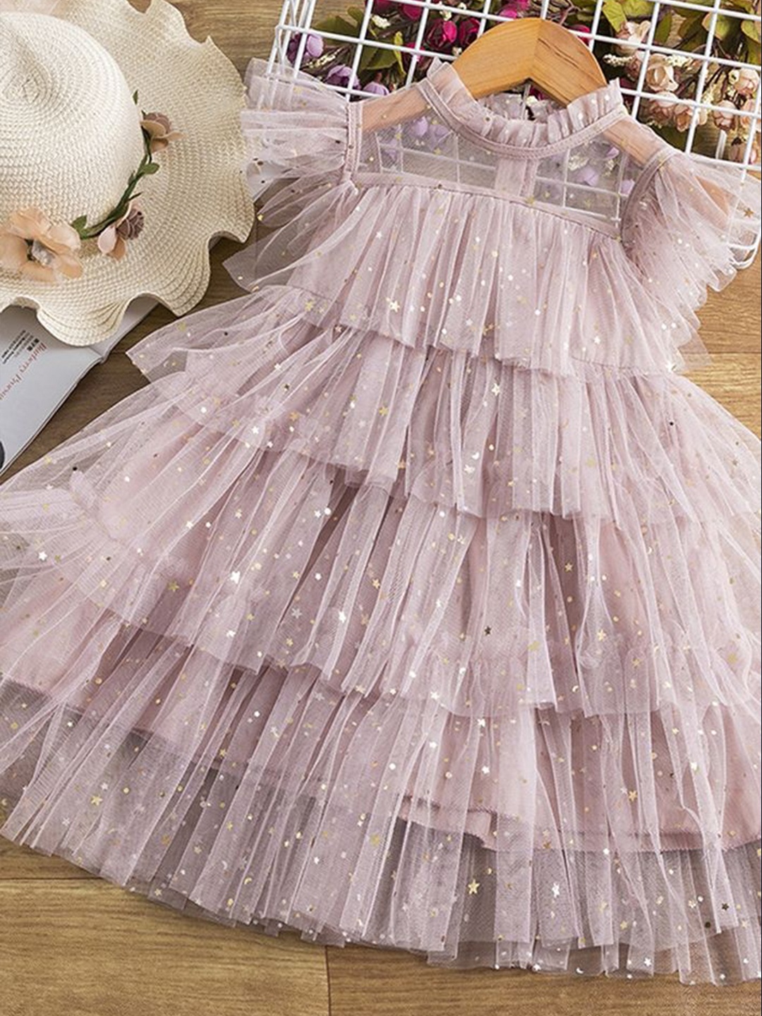 

LULU & SKY Peplum Dress, Pink