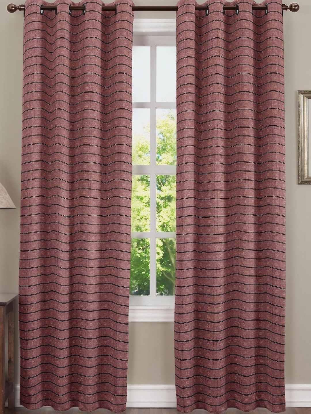 

Dekor World Multicoloured Set of 2 Long Door Curtain, Multi