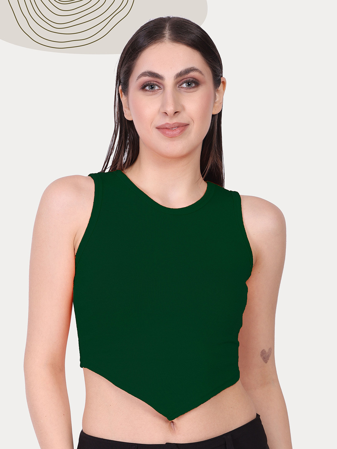 

Mast & Harbour Cotton Top, Green