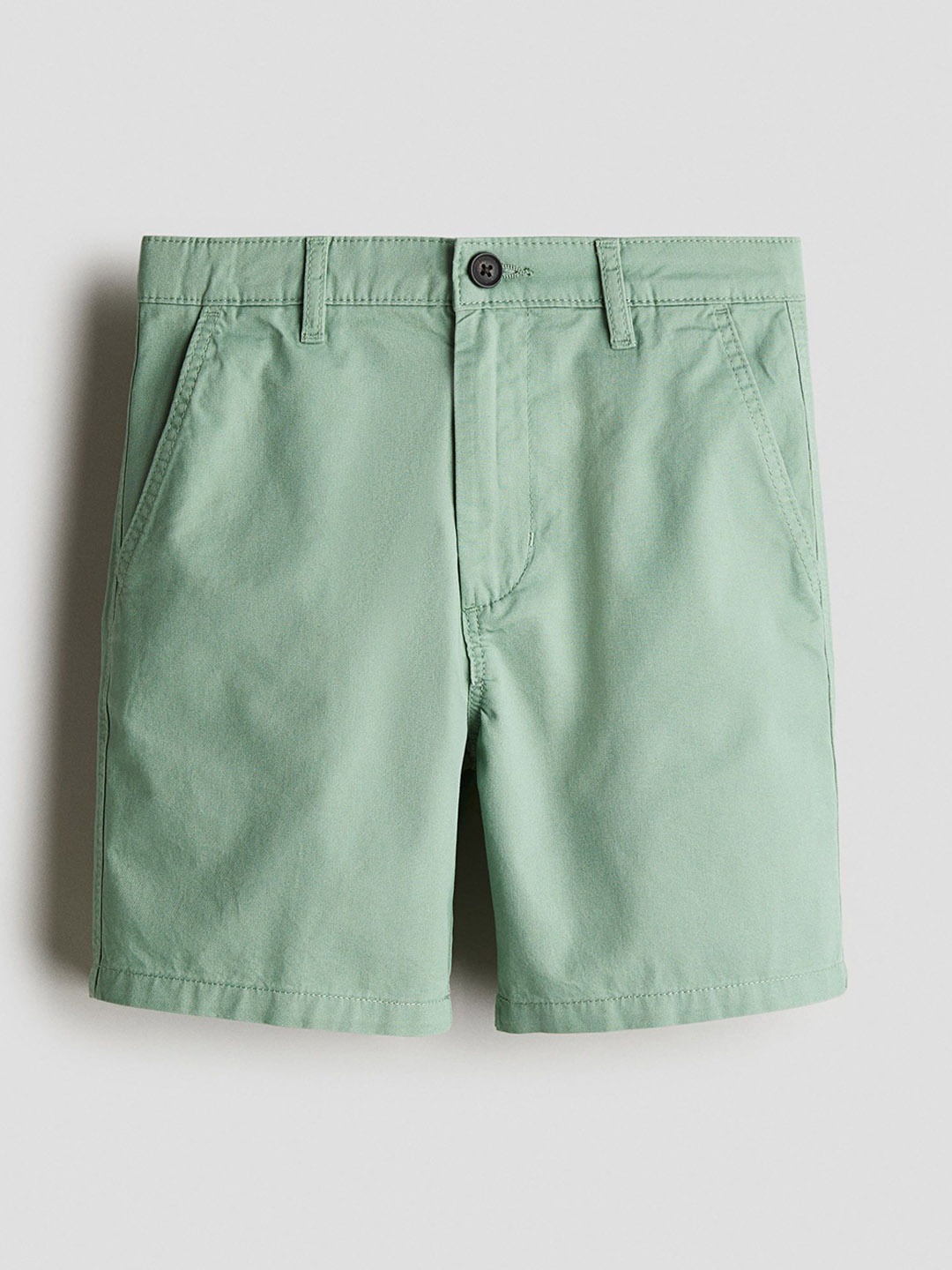 

H&M Cotton Chino Shorts, Green
