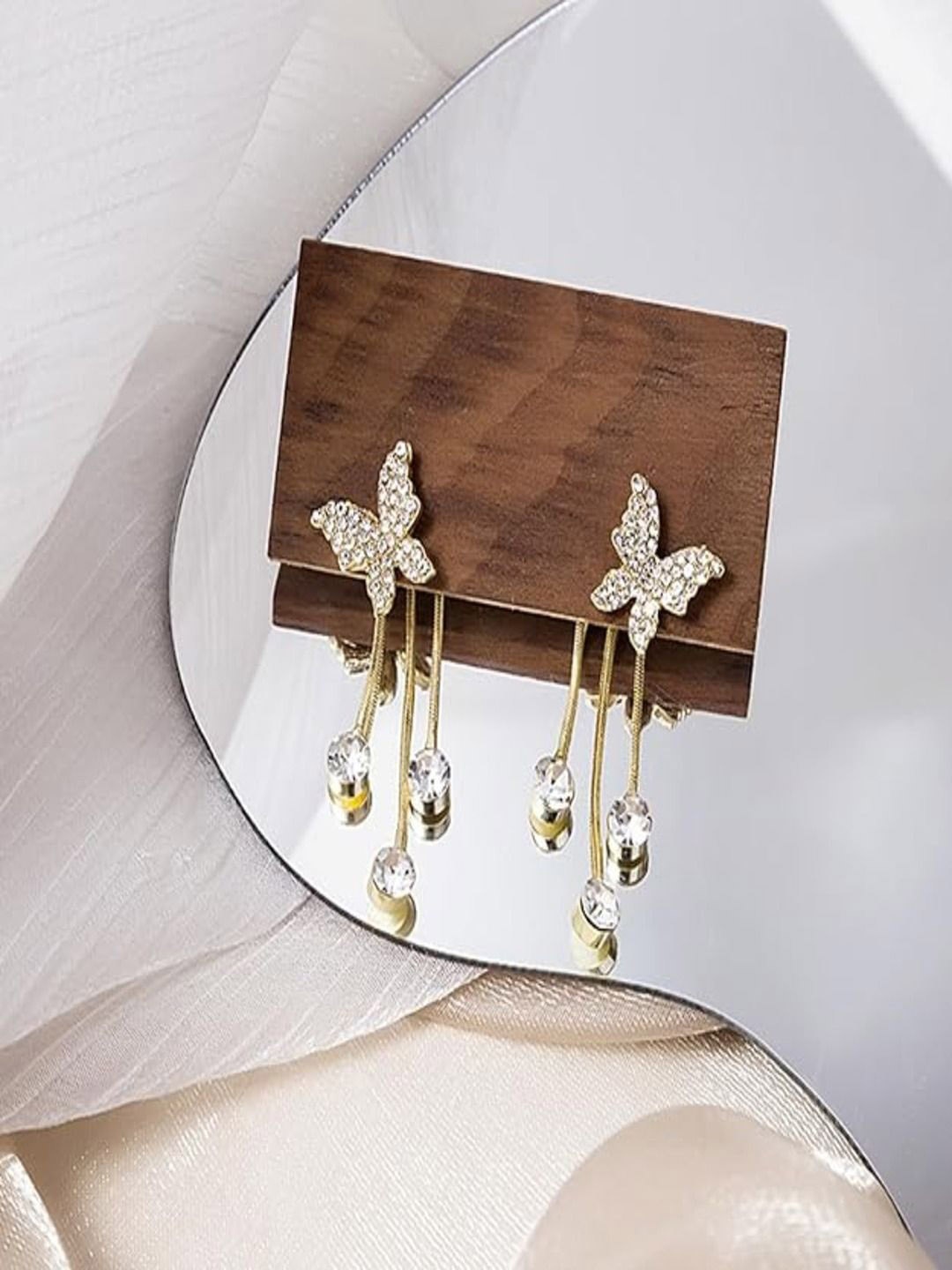 

AmazingKarts Contemporary Drop Earrings, Gold