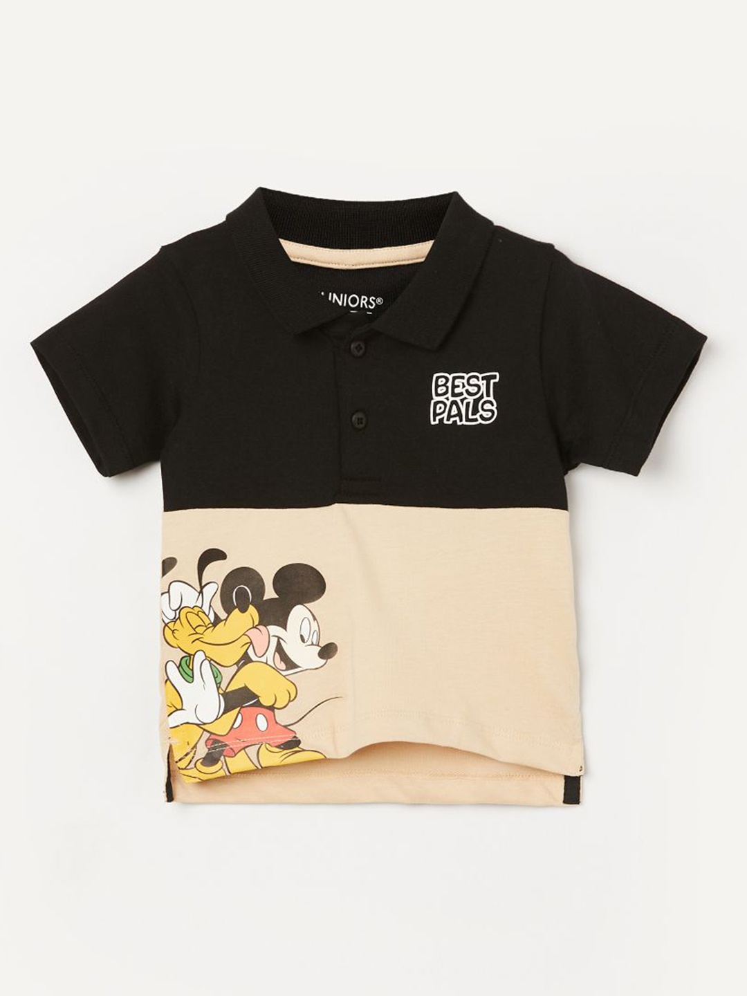 

Juniors by Lifestyle Boys Mickey & Friends Printed Cotton T Shirt, Black